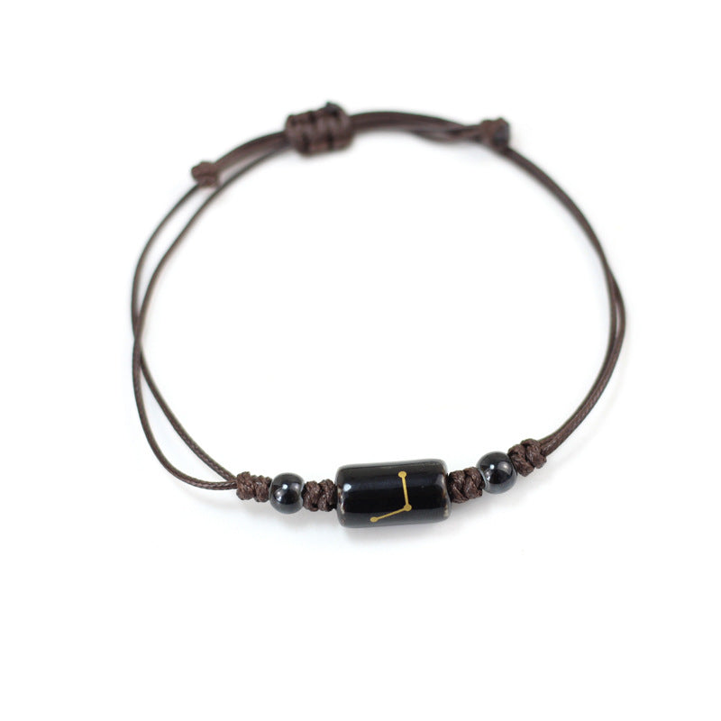 Wholesale Twelve Constellation Ceramic Couple Bracelet